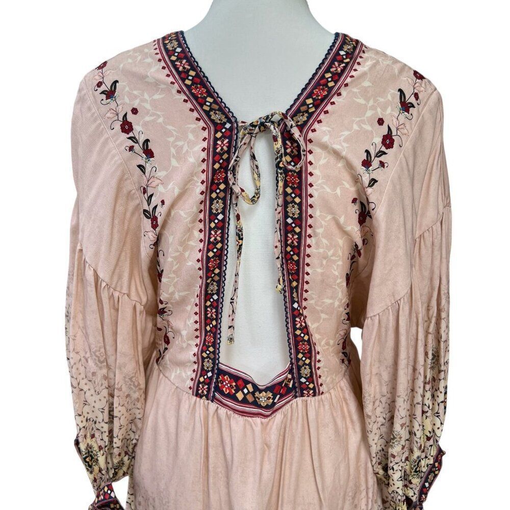 Agua Bendita NWT Alex Kezia Hand Made Mini Dress Pink Size Small - Picture 6 of 13
